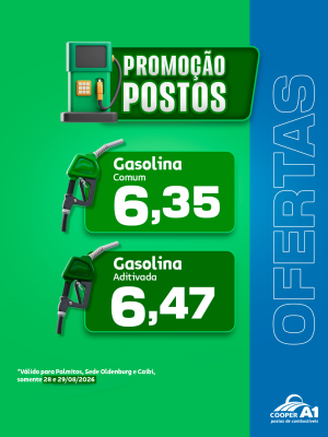 Promo&ccedil;&atilde;o Postos (Palmitos, Sede Oldenburg e Caibi)