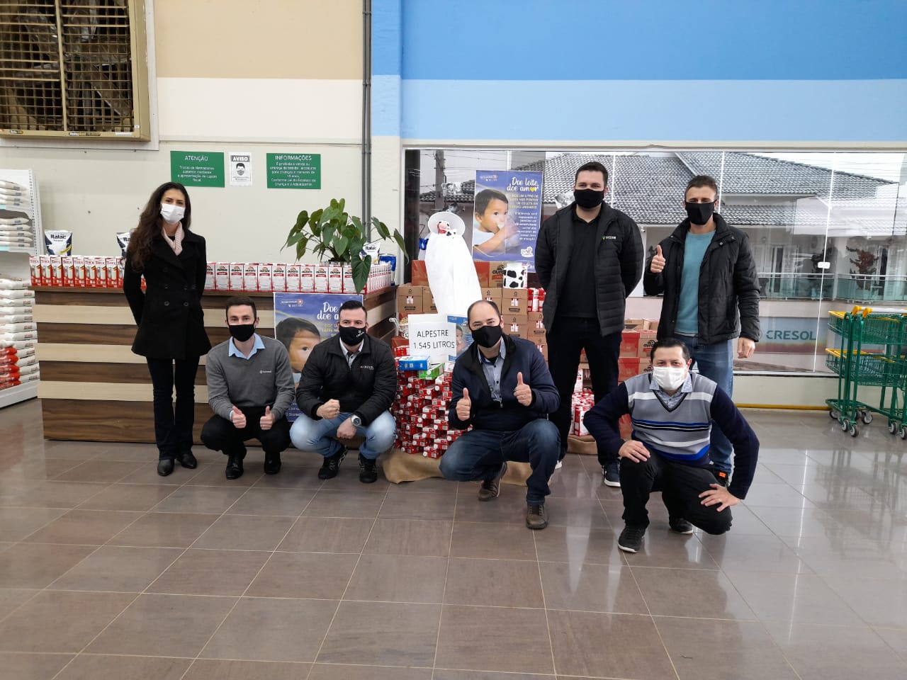 DOE LEITE, DOE AMOR: Campanha arrecada 11.857 litros de leite