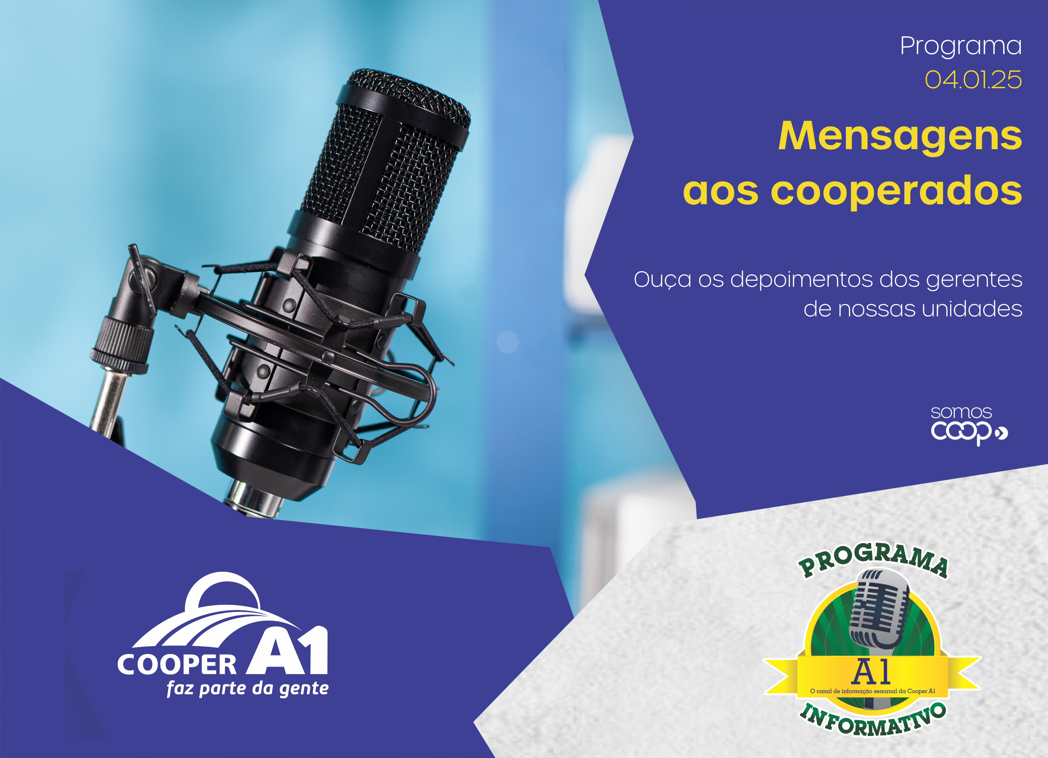 INFORMATIVO A1 04.01.25: Mensagens aos cooperados