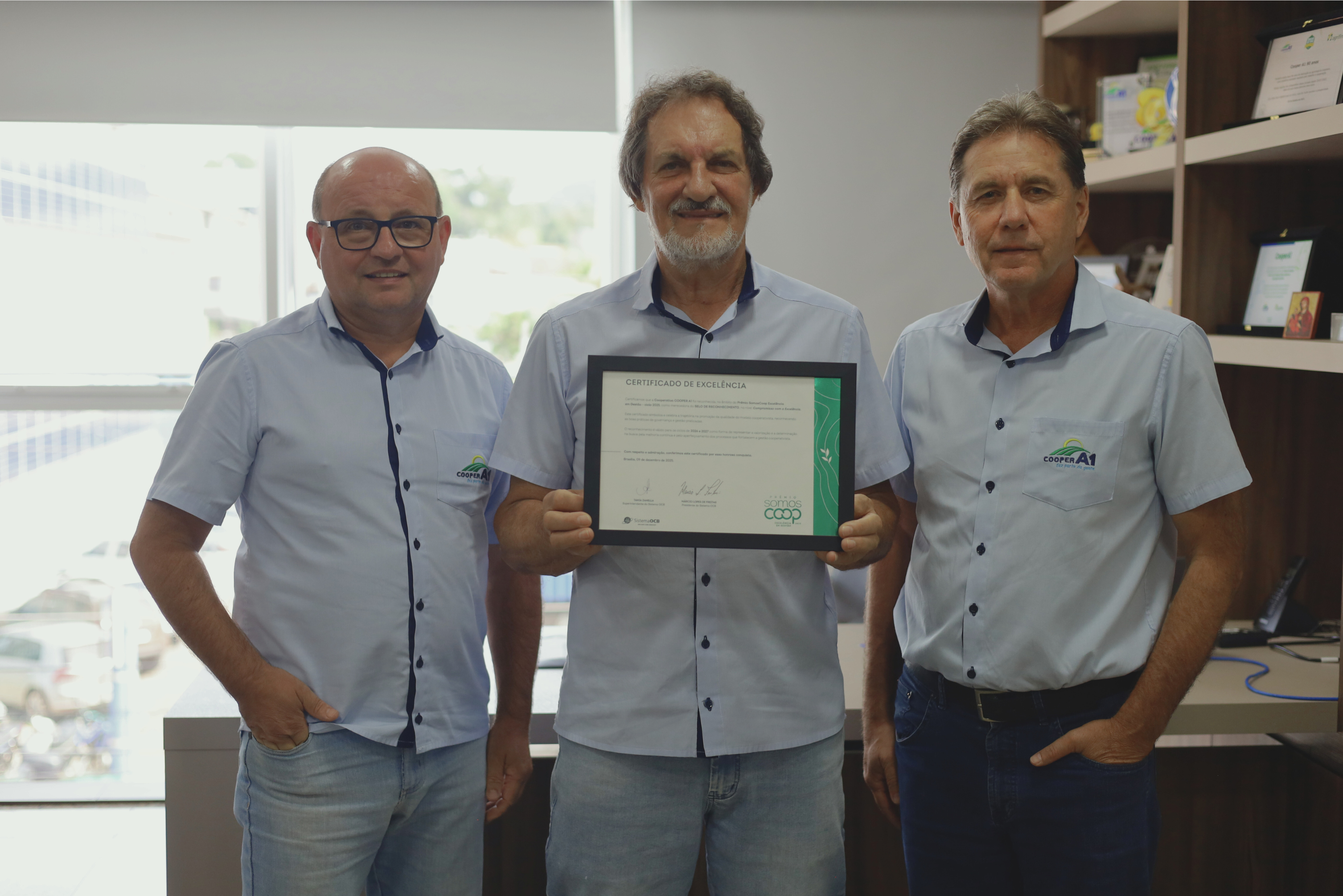 SOMOS COOP:  Cooperativa mantém selo agora no nível Compromisso com a Excelência