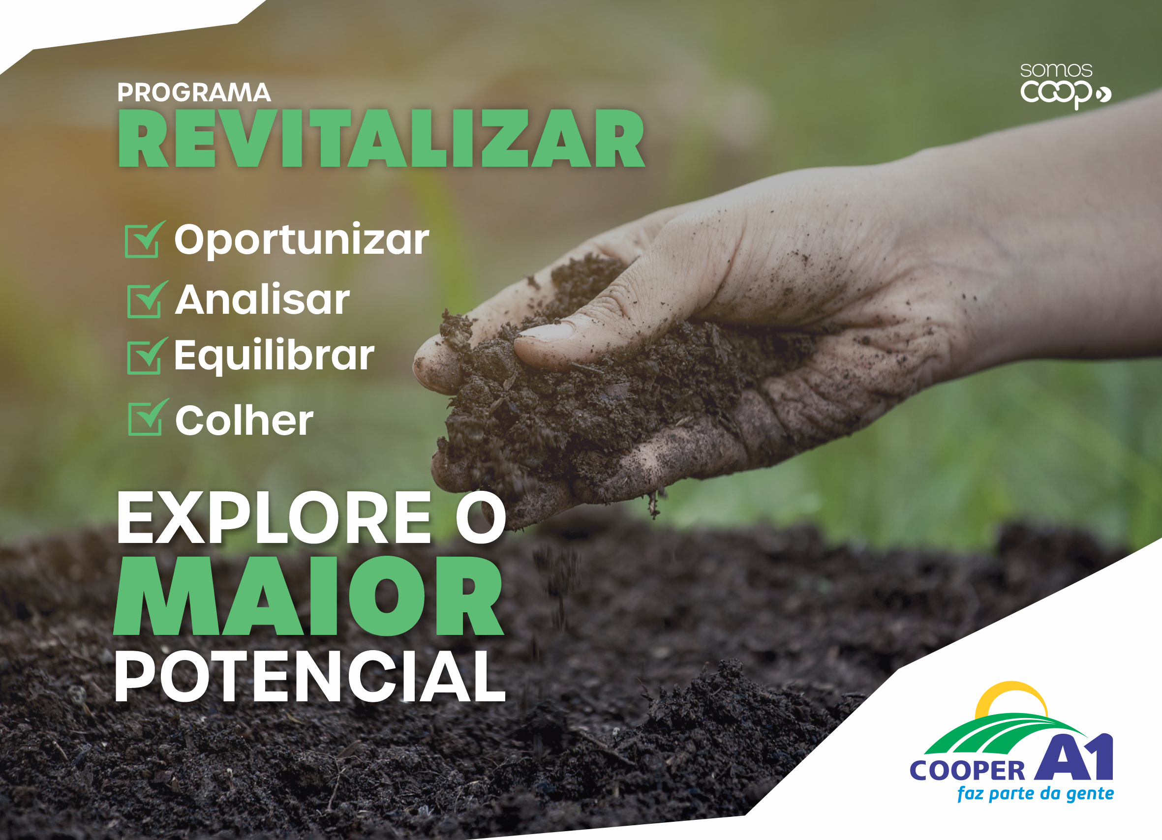 CORREÇÃO DO SOLO: Cooperados ainda podem participar do Programa Revitalizar