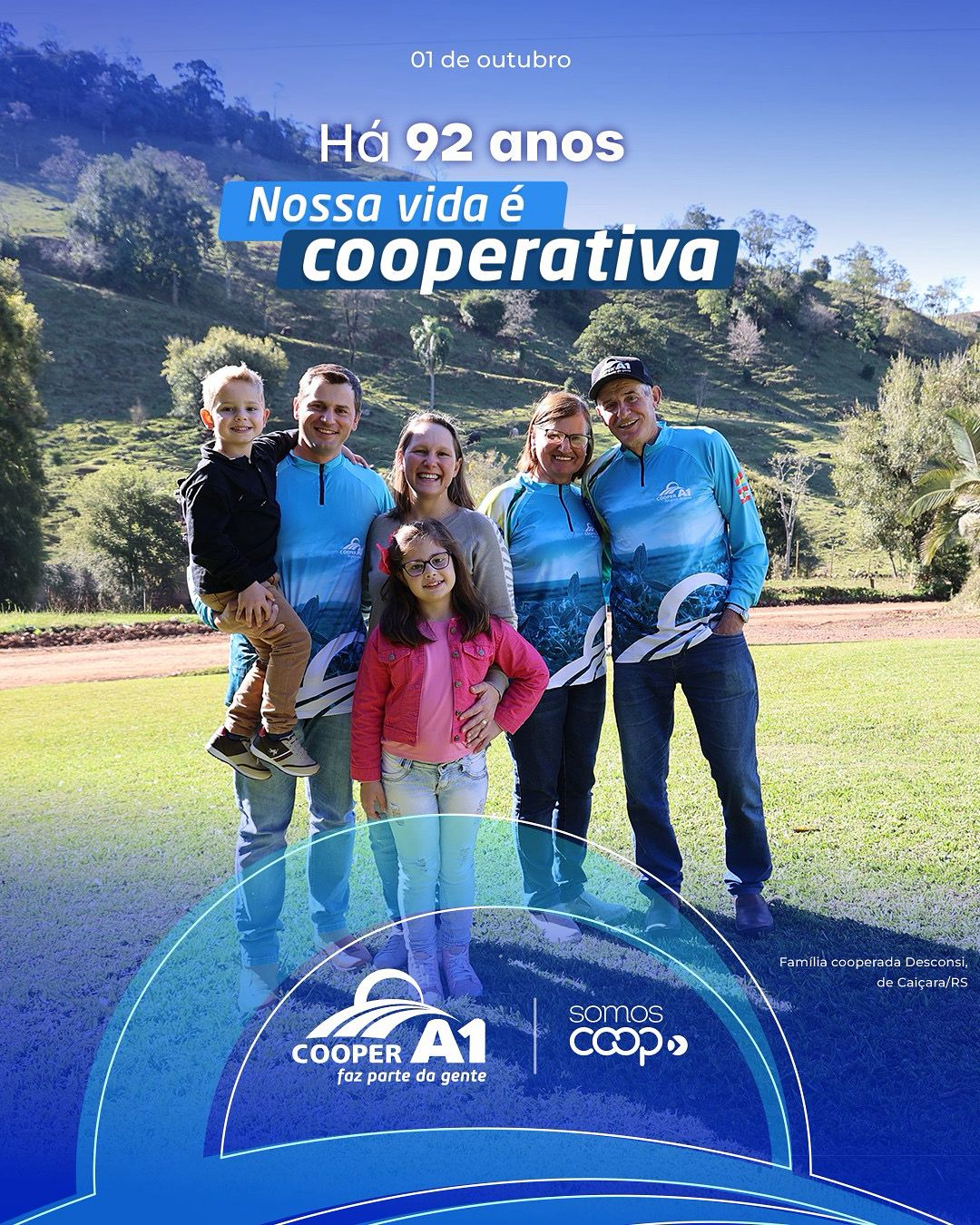 Cooper A1 celebra 92 anos de história e reafirma compromisso com cooperados e comunidade